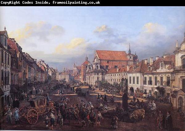 Bernardo Bellotto View of Cracow Suburb leading to the Castle Square
